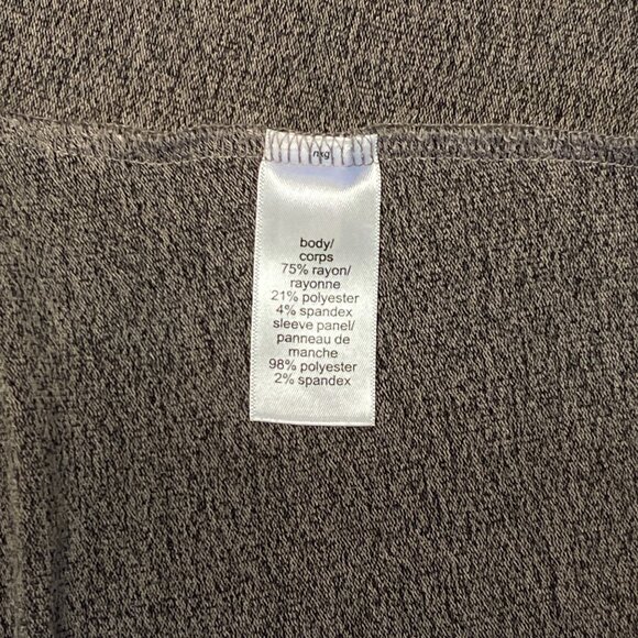 Maurices XL Long Sleeve Scoop Neck Dolman Top Mixed Fabric Pullover Blouse - Picture 12 of 13